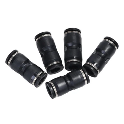 10mm Quick Fitting 3/8'' OD Push To Connect Pipe Tube Straight Fittings 5PCS - Image 1 of 4
