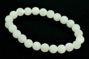 8 mm Matt Neu Jade Armband Klasse AAA Natürliche Runde Edelstein Perlen 7,5 Zoll - Bild 1 von 4