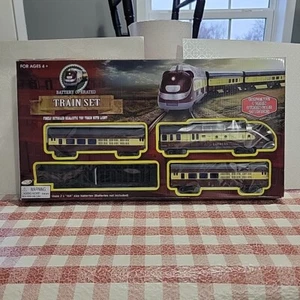 Express Train Set Battery Operated Realistic Toy Train With Lights - Picture 1 of 11