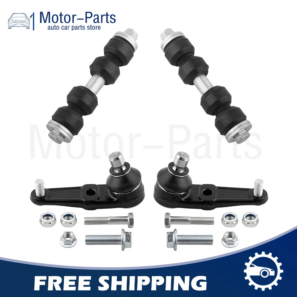 4PC Front Lower Ball Joints Front Sway Bars For Ford Escort 1997 1998 1999-2003 - Image 1 of 4