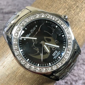Marc Ecko Women 00-829-1972 Dress Encore Pave Silver Tone 39mm Quartz Watch 7" - Picture 1 of 14
