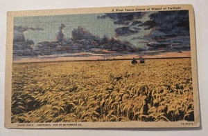 West Texas Ozean des Weizens in der Dämmerung Vintage gebrauchte Postkarte ISTZUSTAND Z28 - Bild 1 von 3