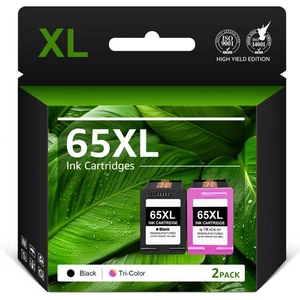 Cartucho de tinta para impresora HP 65XL 65 Deskjet 2622 2652 2655 3772 ENVY 5052 5058 - Imagen 1 de 10