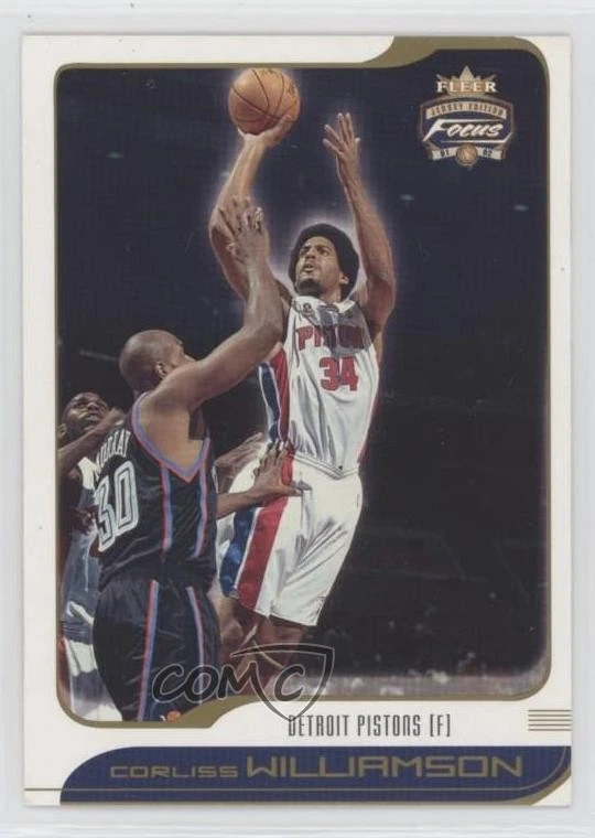Camiseta deportiva Fleer Focus 2001-02 edición Corliss Williamson #70 Foto 1 de 2