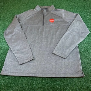 Nike Pullover 1/4 Zip grau Sweater Activewear Conga Logo Herren Large - Bild 1 von 9