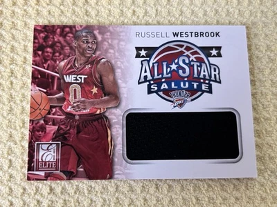 2012-13 Panini Elite Russell Westbrook All Star Salute Game Used Jersey #10 - Image 1 of 2