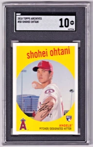 2018 Topps Archives Shohei Ohtani Rookie Card #50 SGC 10 (RC) - Picture 1 of 2
