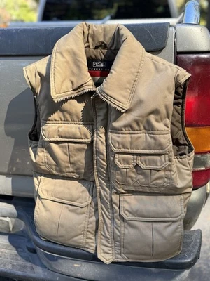 Chaleco utilitario vintage Walls International Duck Down para hombre pequeño marrón Corea Foto 1 de 4