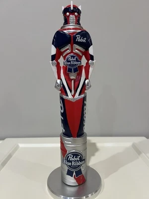 PBR Pabst Blue Ribbon Brewery Superman Kegatron Robot Beer Tap Handle Beer Knob - Image 1 of 4