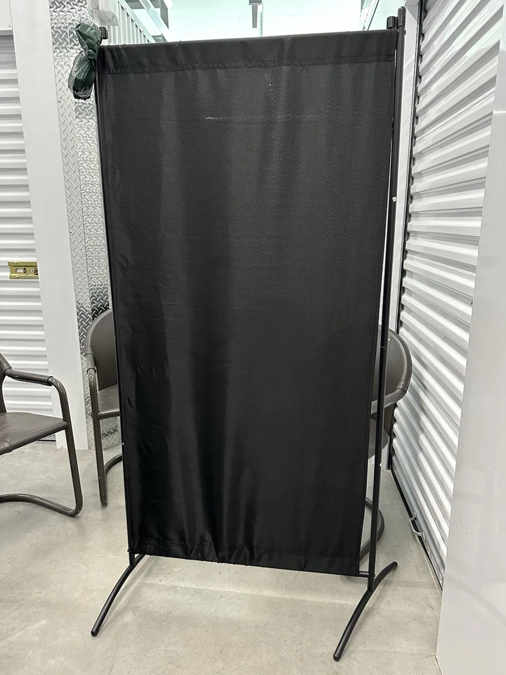 Room Divider Folding Privacy Screen Portable Wall Partition w/3 Fabric Panels - Image 1 of 2