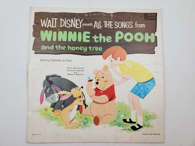 1965 Walt Disney Winnie the Pooh and the Honey Tree disco de vinil Disneyland 1277 - Imagem 1 de 4