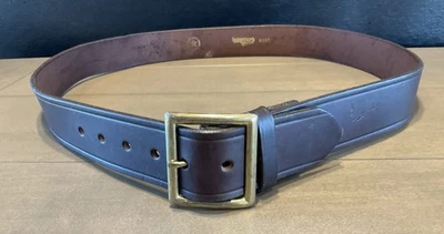 Cinturón marrón de cuero Boston para hombre talla 44 (cintura 40,5” - 46”) nuevo sin etiquetas Foto 1 de 4