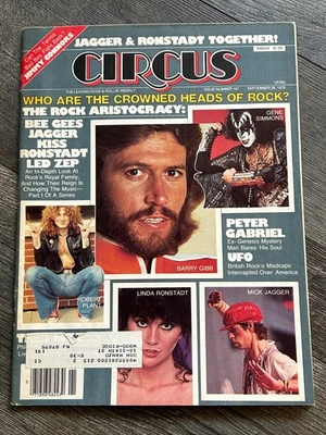 KISS Magazine CIRCUS Sep 1978 Vintage Kiss Aucoin Thin Lizzy Ronstadt Poster - Image 1 of 4