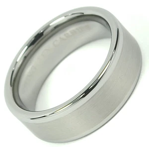 Tungsten Carbide Ring RJ Jewelry 100% Cobalt FREE Wedding Band 8mm Unisex Pipe  - Picture 1 of 12