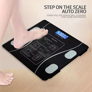 Smart Scale for Body Weight Digital Bathroom Scale BMI Bluetooth Body Fat Scale - Picture 1 of 12