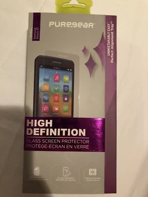 NOVO protetor de tela de vidro Samsung Galaxy S7 PureGear HD com bandeja de instalação - Imagem 1 de 4