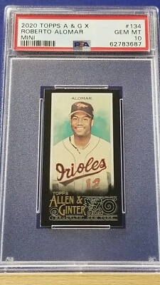 Roberto Alomar - 2020 Allen & Ginter X Mini #134   PSA 10 - Image 1 of 2