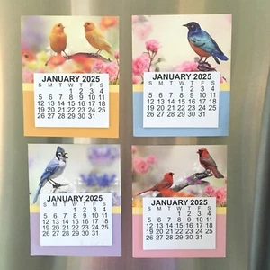 Mini 2025 Magnetischer Kühlschrank Kalender - 5,5" x 4,5", Wählen Sie Vögel oder Landschaft - Bild 1 von 18