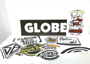 SURF STICKER LOT 11 ASSORTED DICKIES IGLOO RAINBOW OUTDOORS BEER LAPTOP CAR 11A - Picture 1 of 4