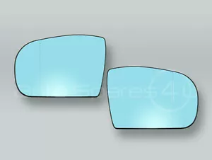 Espejo de puerta con calefacción azul vidrio y respaldo par se adapta a 2000-2002 MB clase E W210 - Imagen 1 de 2