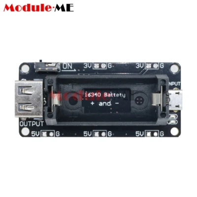Micro USB 3.3V 5V 16340 Mobile Power Li-ion lithium Battery Holder for Arduino - Image 1 of 4