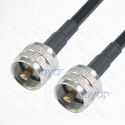 PL259 UHF male to UHF male plug PL-259 LMR240 Coaxial Cable Coax Kable 50ohm lot - Image 1 of 4