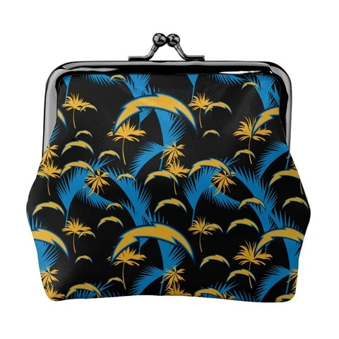 San Diego Chargers Leather Coin Purse Change Purse Hawaii Printed Lady Wallet Cover