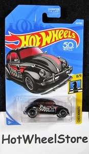 2018 Hot Wheels Black Volkswagen Beetle Card #262 HW48-081518 - Picture 1 of 6