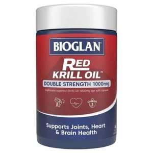 Bioglan Red Krill Oil 1000mg Omega 3 Fish Oil 60 Capsules From Australia - Picture 1 of 1