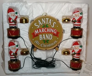 Mr. Christmas Santa's Marching Band 2017 4 Papá Noel animado con campanas (nuevo otro) - Imagen 1 de 15