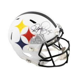 Jerome Bettis Autographed Pittsburgh Steelers AMP Full-Size Football Helmet JSA - Picture 1 of 1