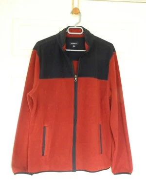 Croft and Barrow Full Zip Men's Fleece Sweatshirt M, Red Navy Sleeve - Image 1 of 4