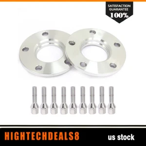 (2) 10mm Hubcentric Wheel Spacers 5x120 12X1.5 For BMW E30 E90 E91 E28 E34 E60 - Picture 1 of 9