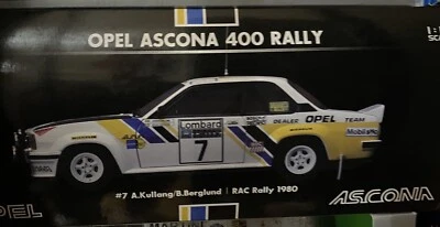 1980 RAC Opel Ascona 400 Rally #7 Kullang Sun Star 1:18 Model Car Ch5352 - Immagine 1 di 3