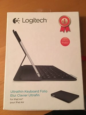 New Logitech Ultrathin Keyboard Folio for iPad Air Opened - Image 1 of 4