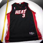 Dwayne Wade Adidas Xl Sz 54 +2 Length Sewn Miami Heat Jersey