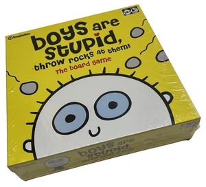 BOYS ARE STUPID Throw Rocks at Them! Board Game by Imagination NEW SEALED - Picture 1 of 4