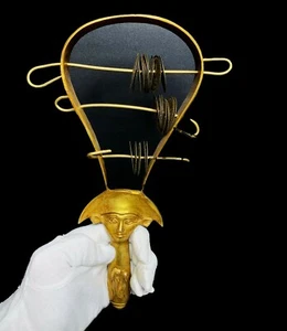Precioso sistro de cobre Hathor hecho a mano (instrumento musical) - Imagen 1 de 2