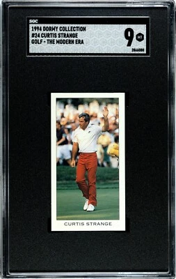 1994 DORMY COLLECTION GOLF MODERN ERA CURTIS STRANGE #24 SGC 9 POP 2, 0 HIGHER - Image 1 of 2