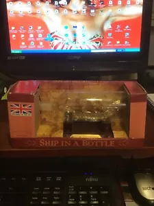 ENDEVOUR SHIP IN A BOTTLE WITH BOX BIRTHDAY CHRISTMAS CHARITY - Picture 1 of 2