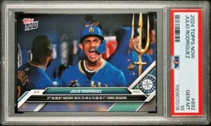 Julio Rodriguez Seattle Mariners 2nd History 75/75 2024 TOPPS NOW #692 PSA 10 - Picture 1 of 3