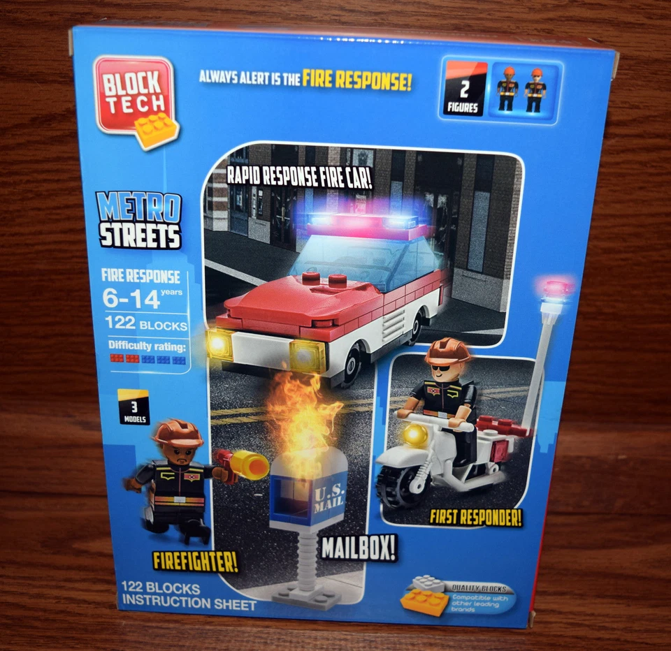  Block Tech Metro Squad Police Swat Capture Motorcycle Kids Toys New Free Ship - Image 1 of 1