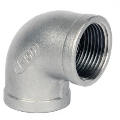 Stainless Steel 316 Elbow 90° BSP 1/8" To 4" - Rated 150LB - Next Day Delivery - Image 1 of 2