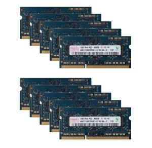 Hynix 10x 1GB 1RX8 PC3-8500S DDR3 1066Mhz Laptop Memory RAM SO-DIMM Notebook=--- - Picture 1 of 11