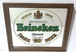 Heineken: ""Special Dark Beer"" 16,75x13,75 gerahmter Spiegel - Bild 1 von 5