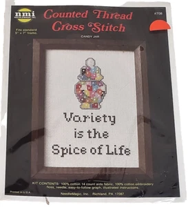 NEEDLEMAGIC NMI Counted Cross Stitch Kit "Variety is the Spice of Life" 5"x7" - Picture 1 of 1