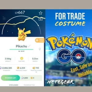 🔥🔥 Pokémon Go QUARTZ CROWN PIKACHU For TRADE || Non shiny🔥🔥 - Picture 1 of 4