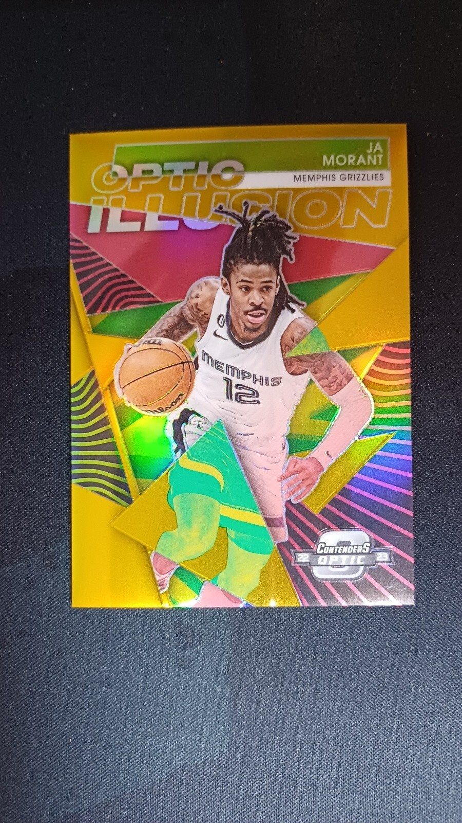 2022-23 CONTENDERS OPTIC #11 JA MORANT OPTIC ILLUSION GOLD /10