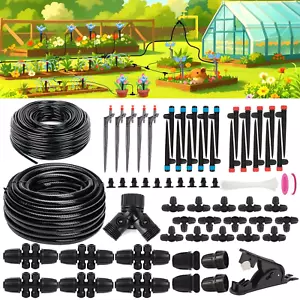 236FT Drip Irrigation System, Automatic Drip Irrigation Kits with 1/2 1/4 Drip I - Picture 1 of 12