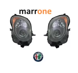 COPPIA FARO FANALE ANTERIORE DX E SX ALFA ROMEO MITO H7-H7 NERO CON MOT. EL - Foto 1 di 5